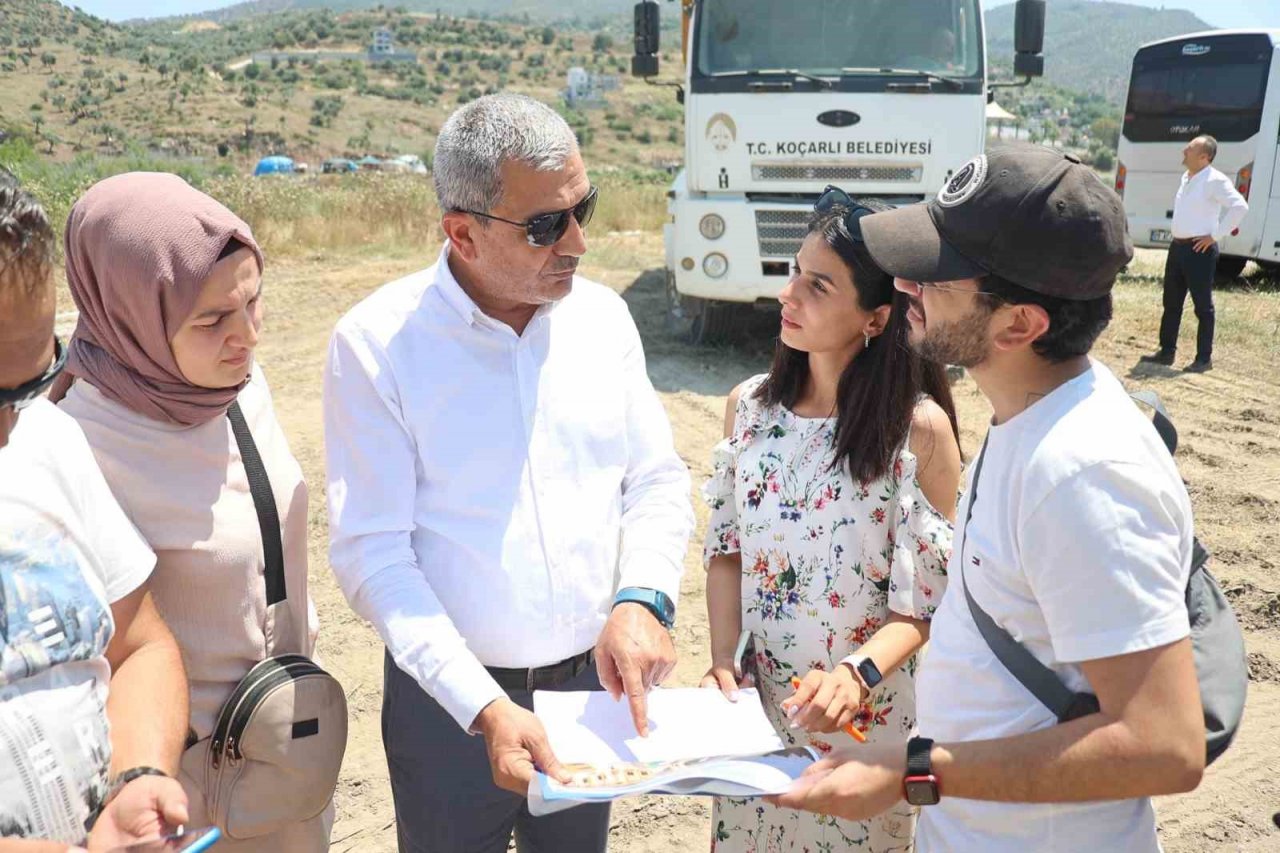 Koçarlı’da hayırseverlerin bağışladığı arsada cami yapımına başlandı
