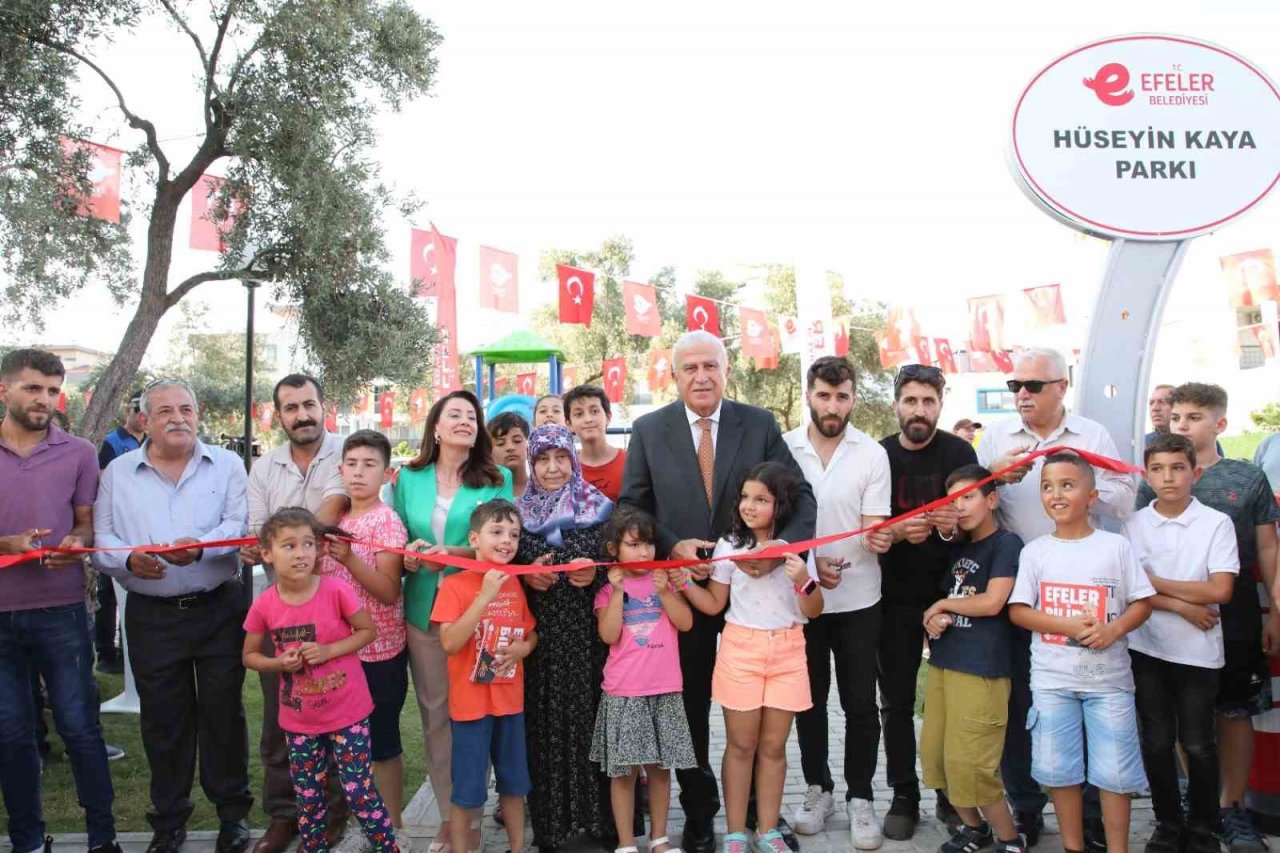 Efeler’de Hüseyin Kaya parkı hizmete açıldı