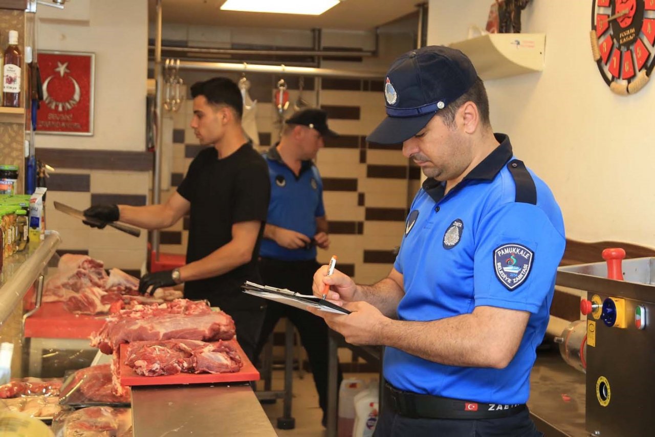 Pamukkale’de Kurban Bayramı öncesi denetimler artırıldı