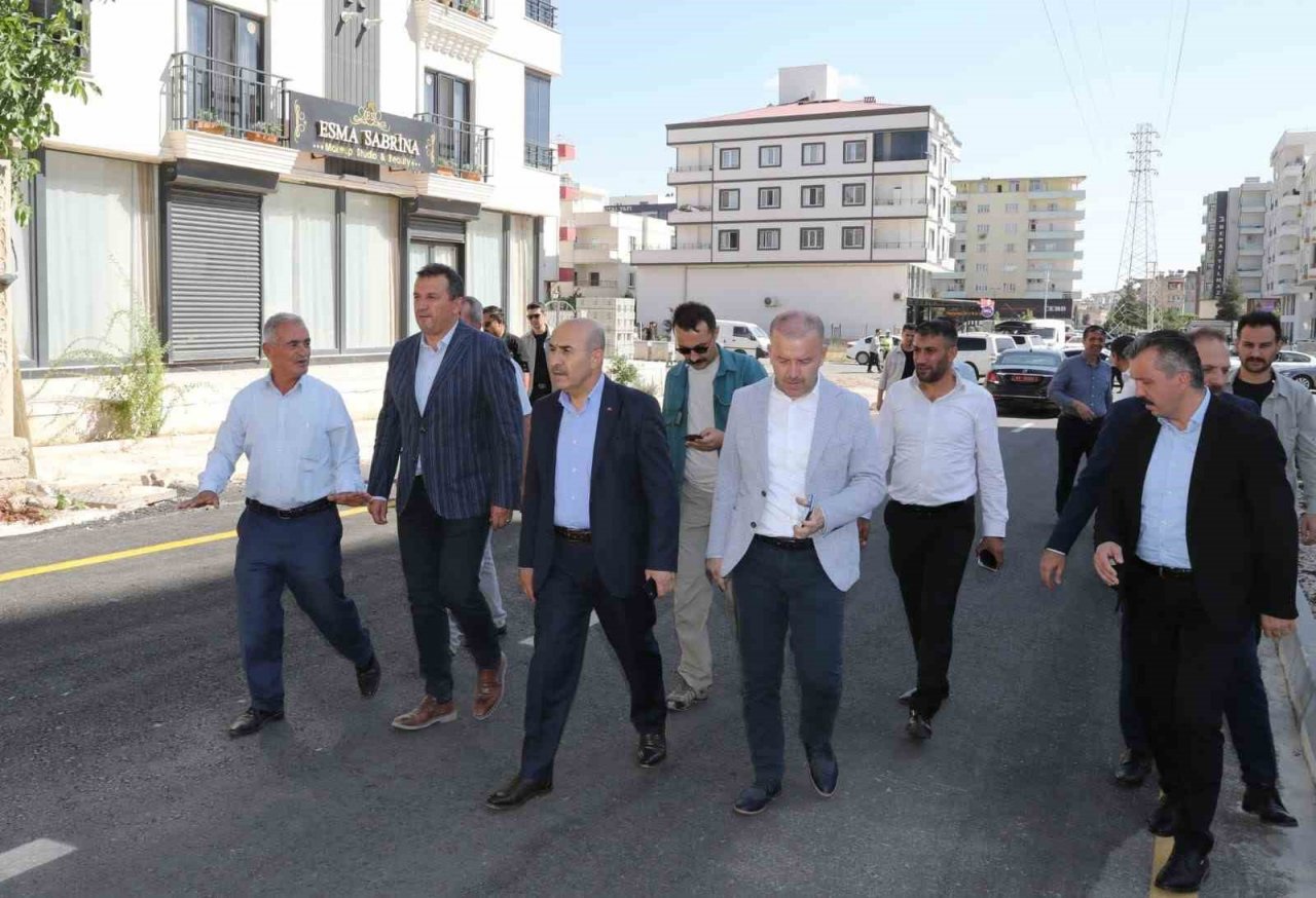 Midyat ilçe merkezinde sıcak asfalt çalışmaları tamamlandı