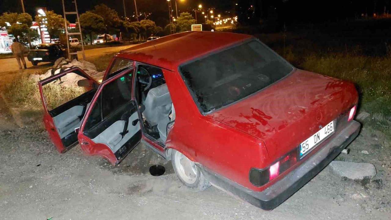 Samsun’da otomobil yayaya çarptı: 1 yaralı