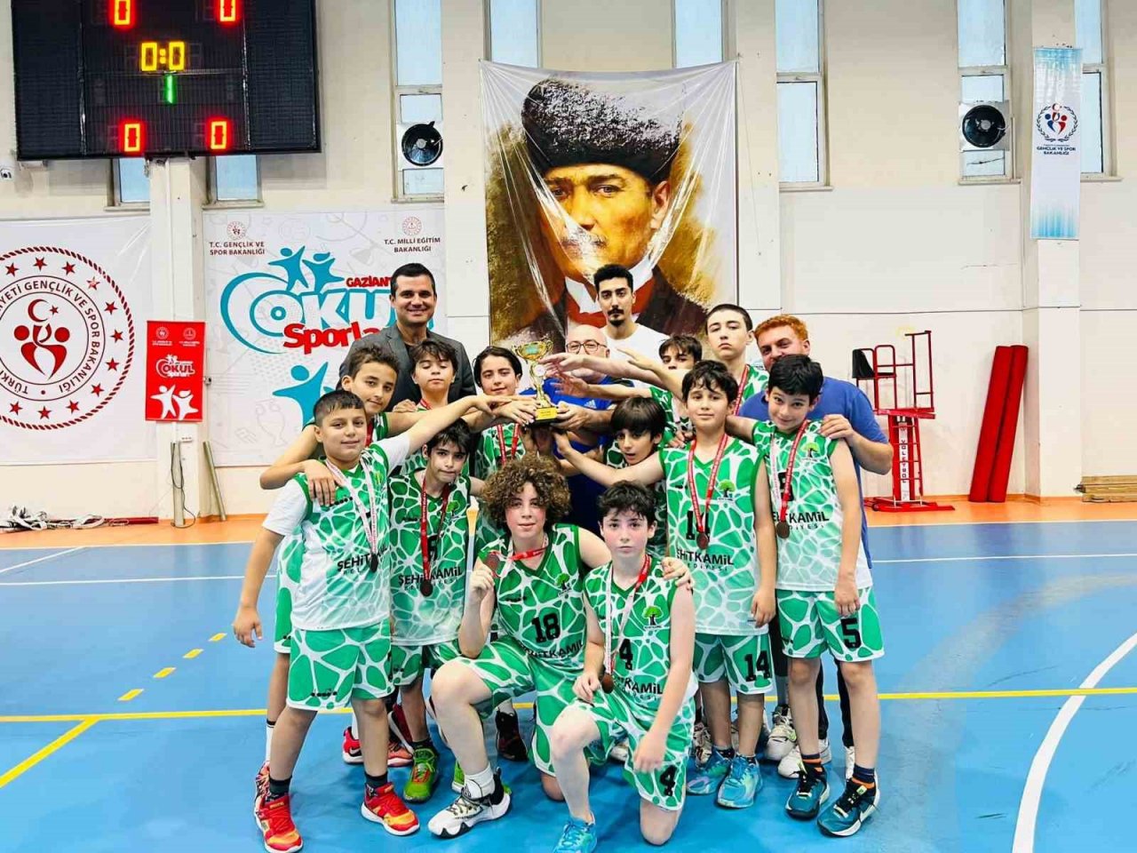 Şehitkamil’de basketbol altyapısında büyük başarı