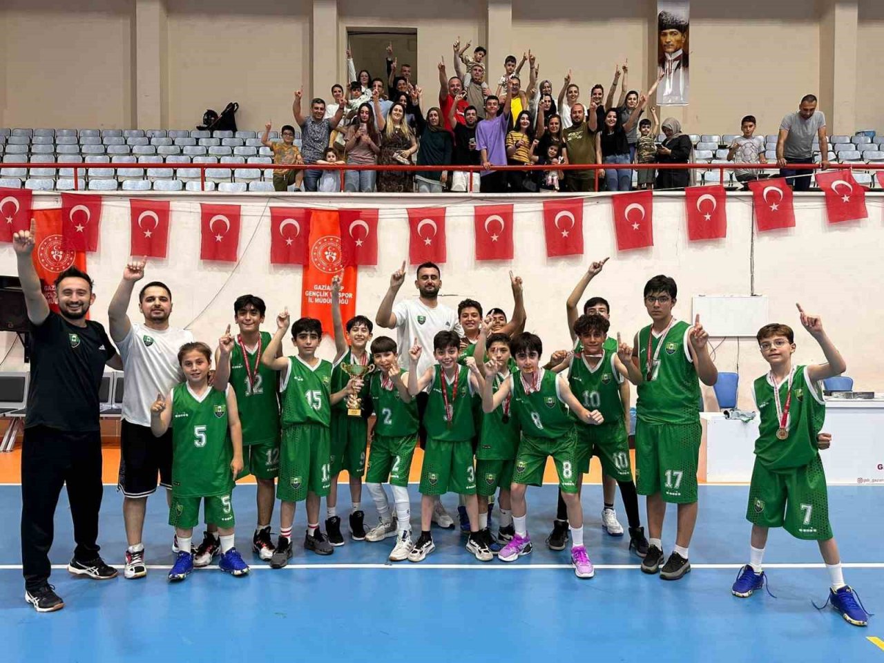Şehitkamil’de basketbol altyapısında büyük başarı