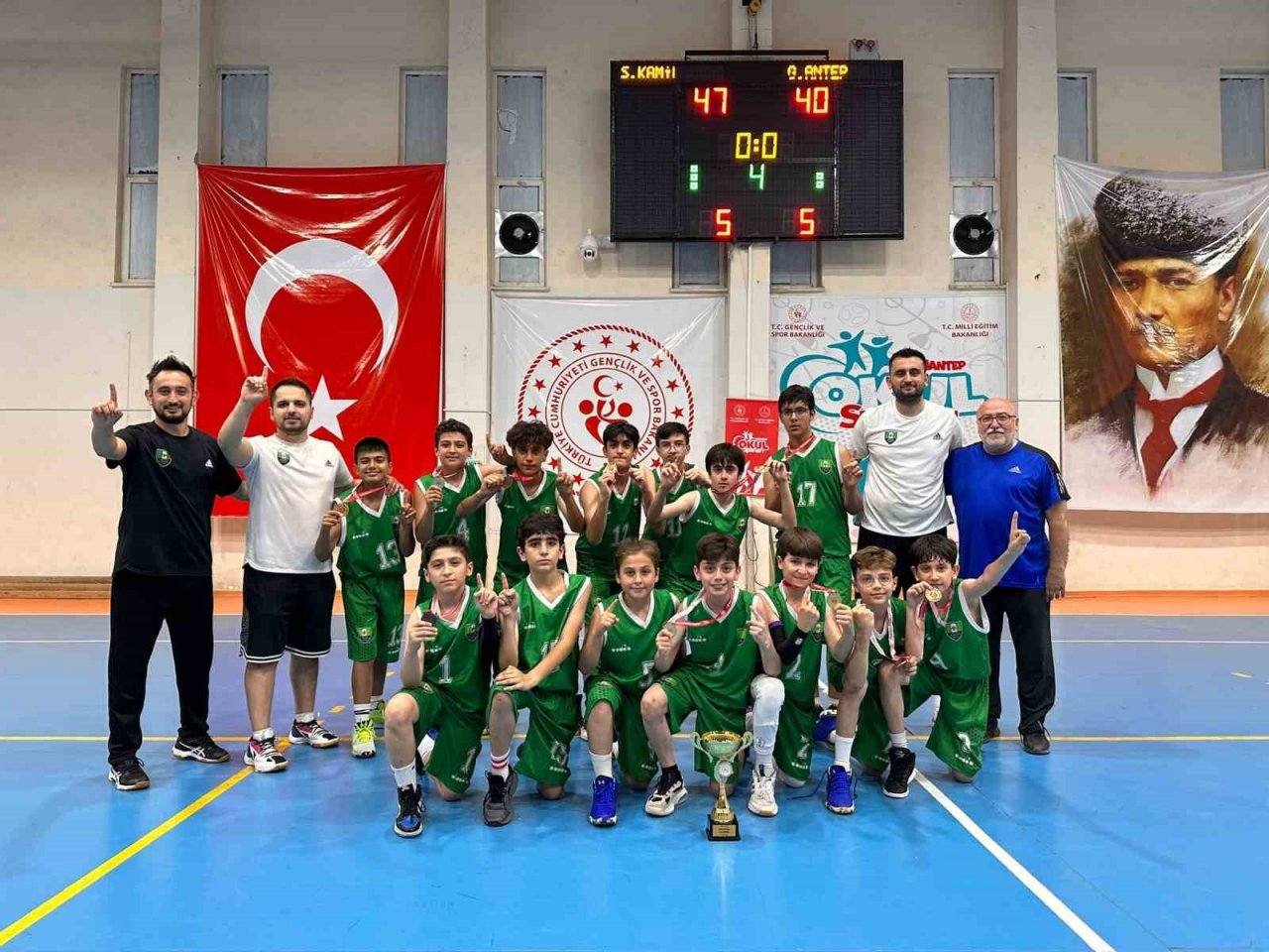 Şehitkamil’de basketbol altyapısında büyük başarı