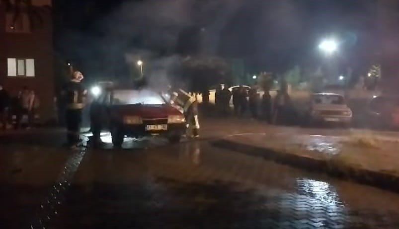 Tavşanlı’da araç yangını