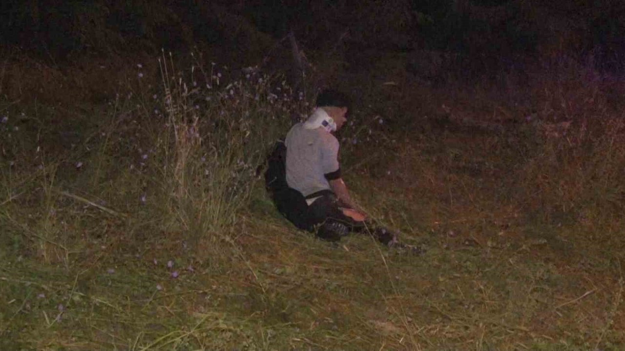 Çatalca’da kontrolden çıkan araç takla attı: 14 yaralı