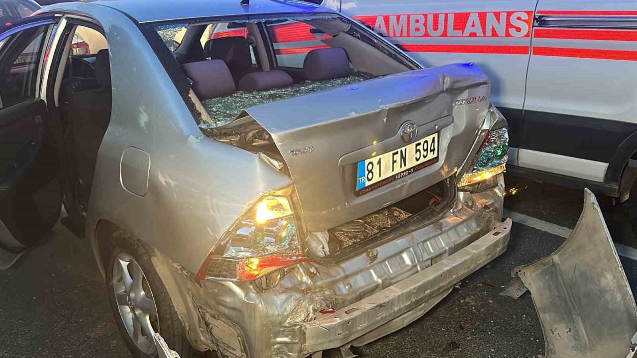 Düzce’de iki kazada 2 kişi yaralandı