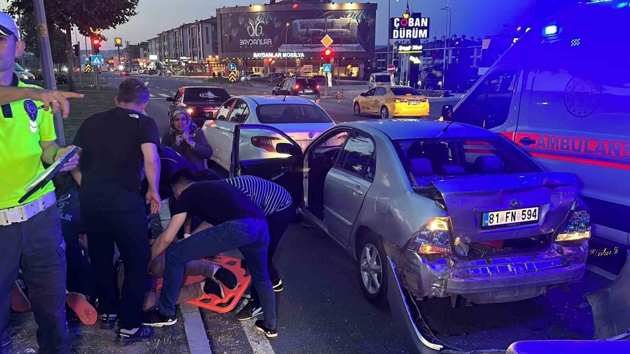 Düzce’de iki kazada 2 kişi yaralandı