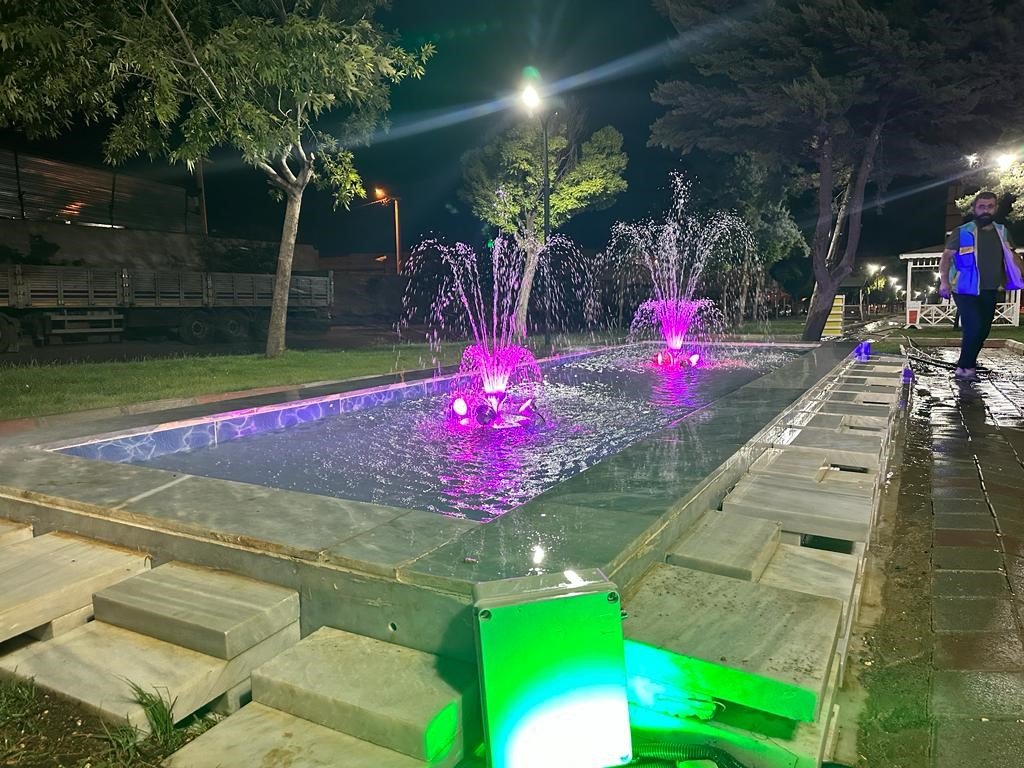 Eyyübiye parklarında görsel şölen