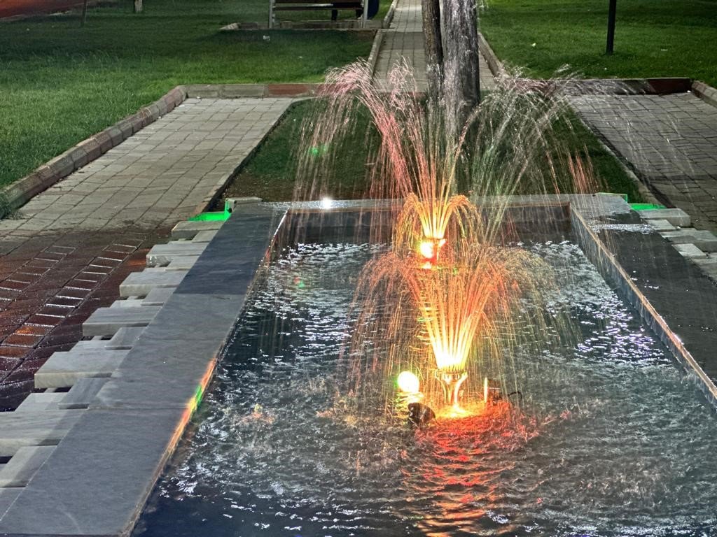 Eyyübiye parklarında görsel şölen