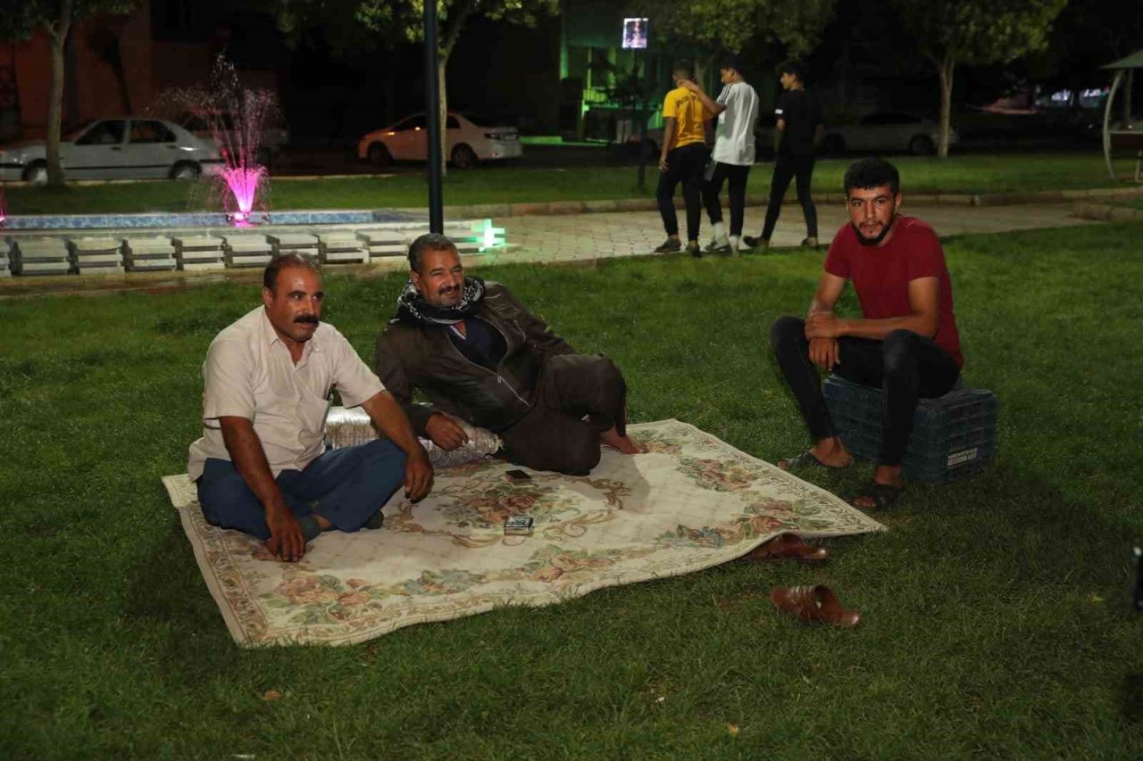 Eyyübiye parklarında görsel şölen