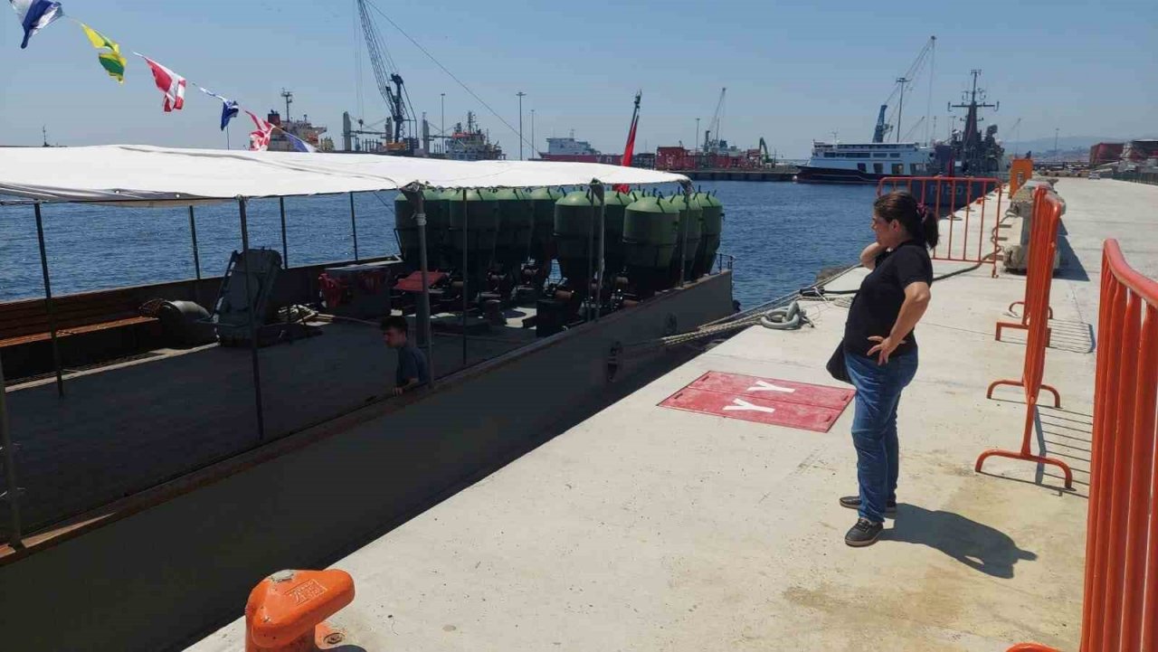 ‘Yüzen müze’ mayın gemisi Tekirdağ’da