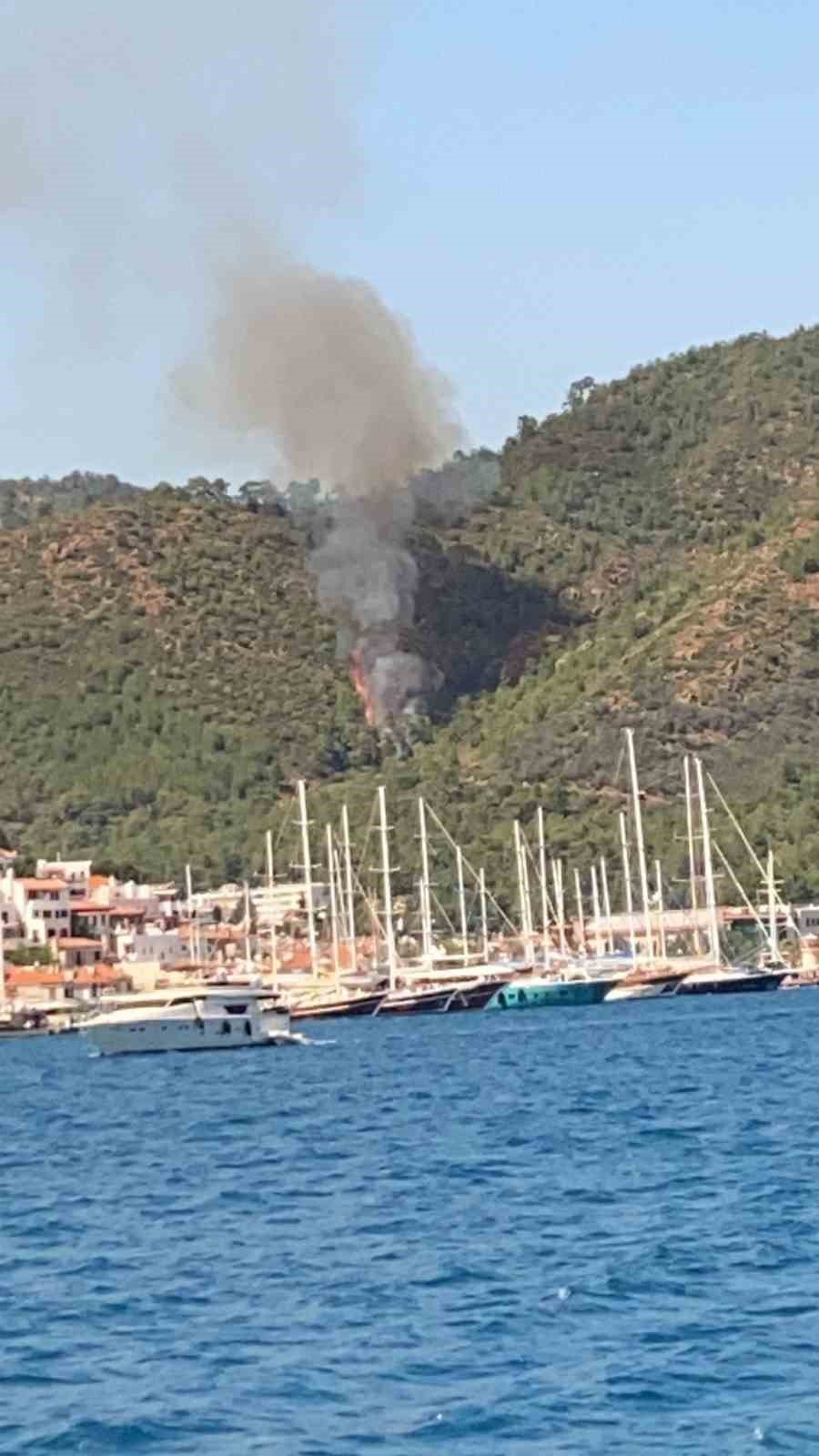 Marmaris’te orman yangını
