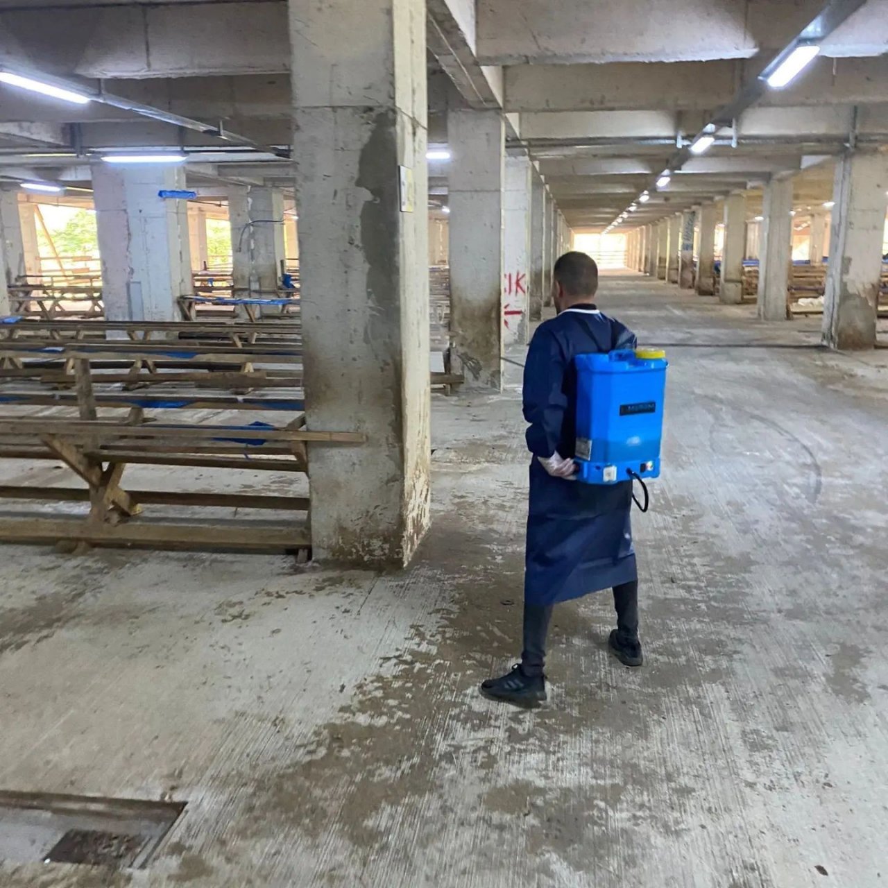 Rize’de kurban pazarlarında denetim ve dezenfeksiyon çalışmaları devam ediyor