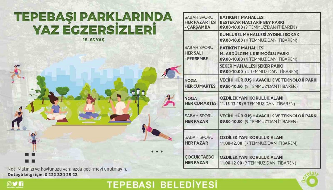 Açık havada spor keyfi başlıyor