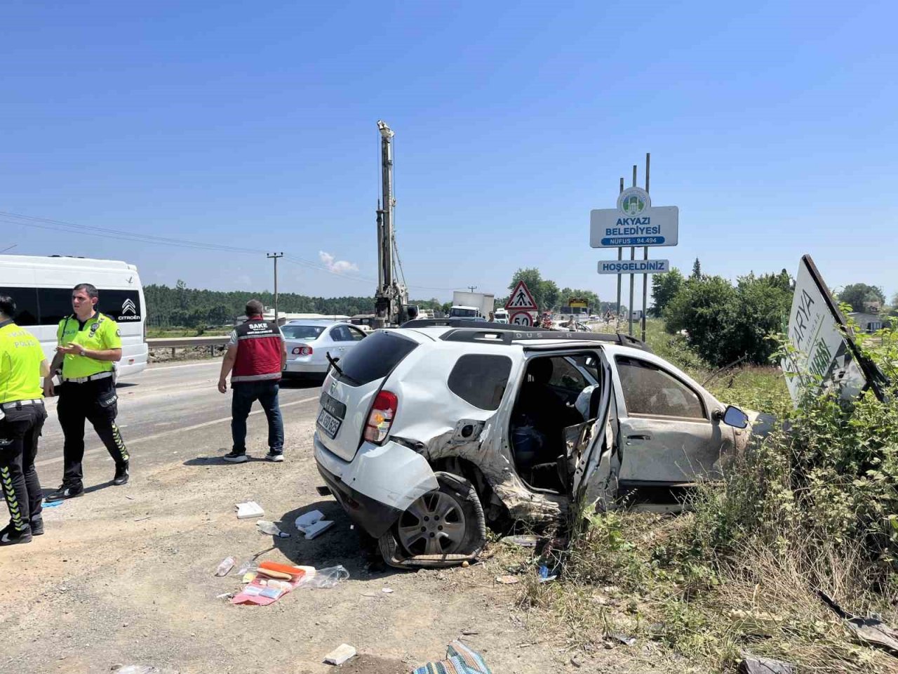 D100’de kaza, trafik çift yönlü durdu: 10 yaralı