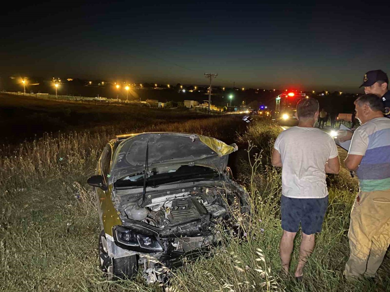 Tekirdağ’daki iki otomobilin çarpıştığı kazada can pazarı: 4 yaralı