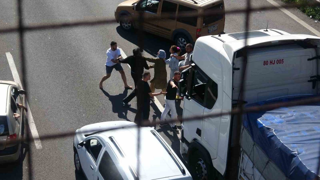 TEM’in Bolu geçişinde yumruk yumruğa kavga
