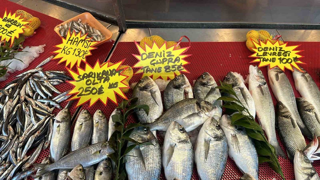 Bayram öncesi balık tezgahlarında son durum