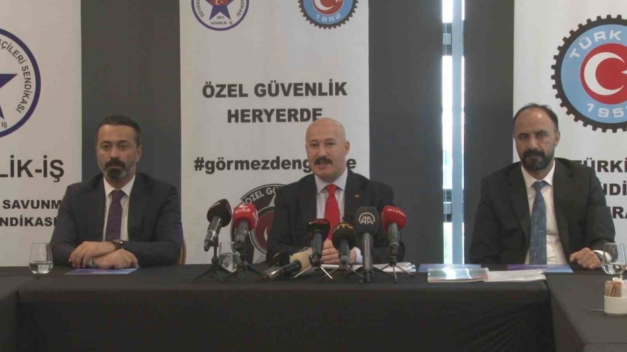 Güvenlik-İş Başkanı Çağırıcı, özel güvenlik görevlilerinin sorunlarına ilişkin konuştu