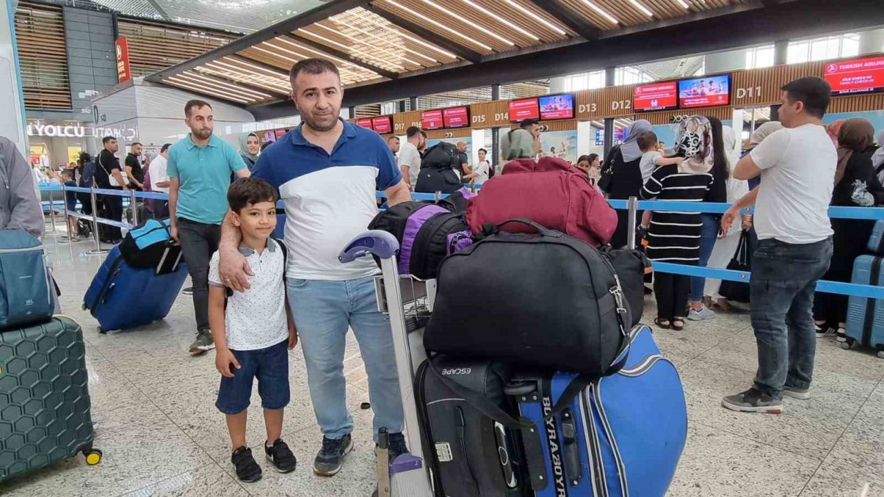 İstanbul Havalimanı’nda Kurban Bayramı öncesi yoğunluk sürüyor