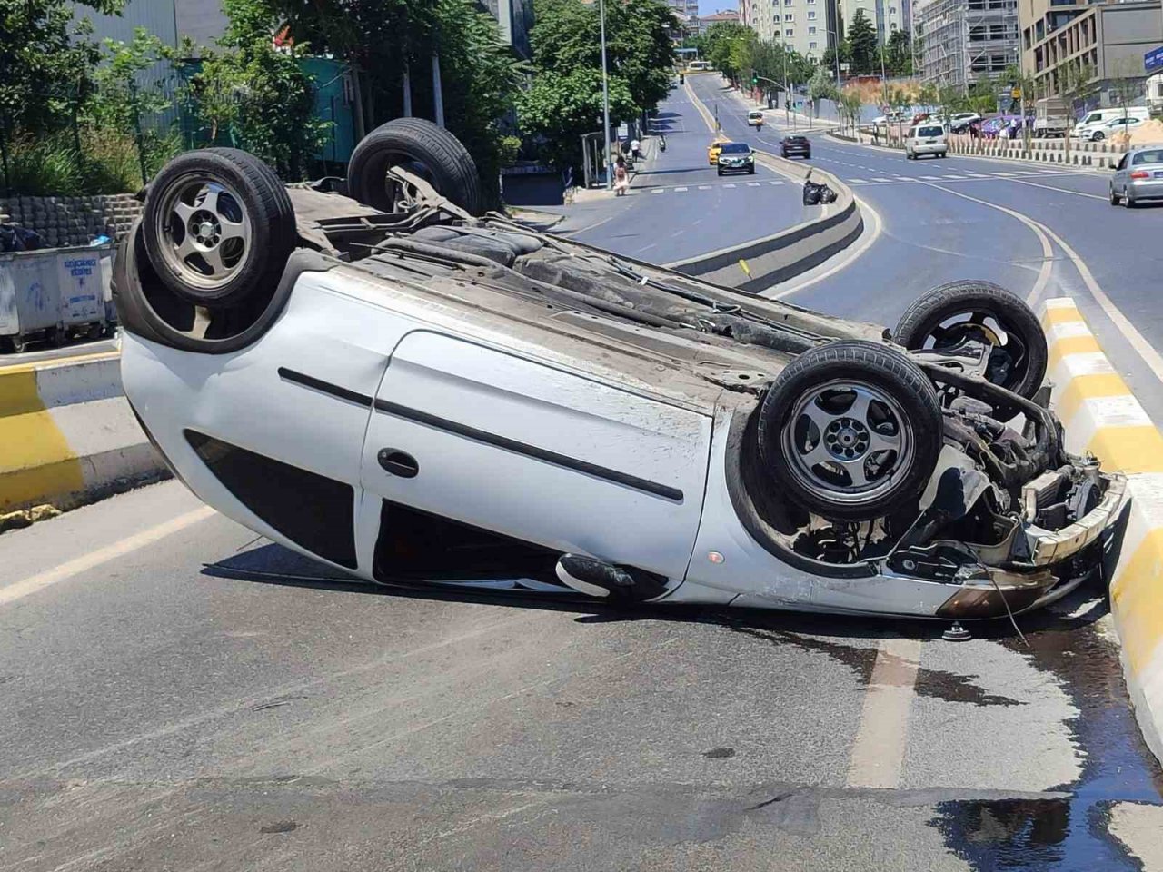 Küçükçekmece’de kaza: 1 yaralı