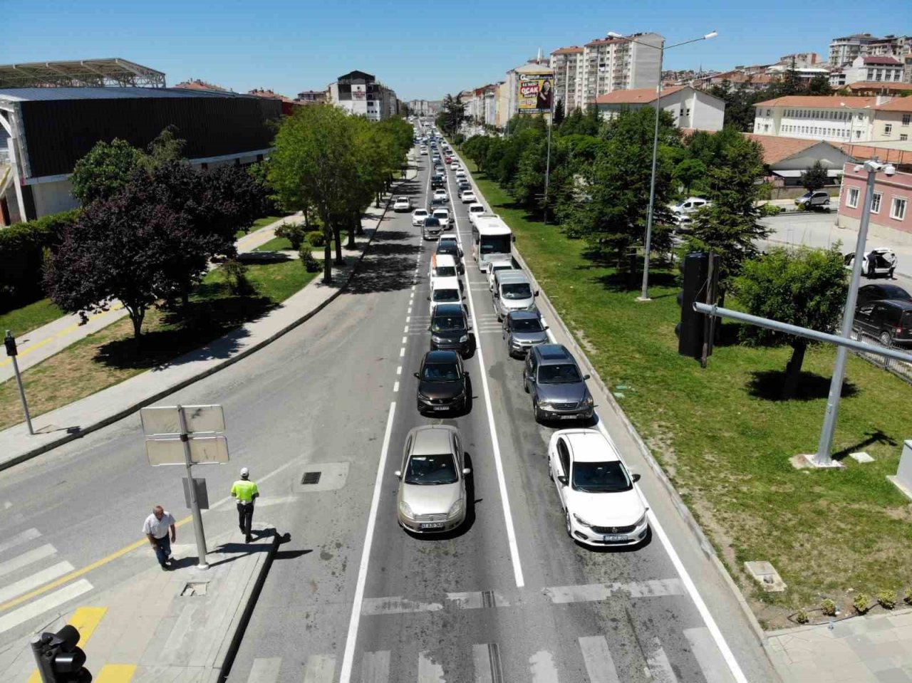 Yozgat’ta trafikte bayram yoğunluğu başladı