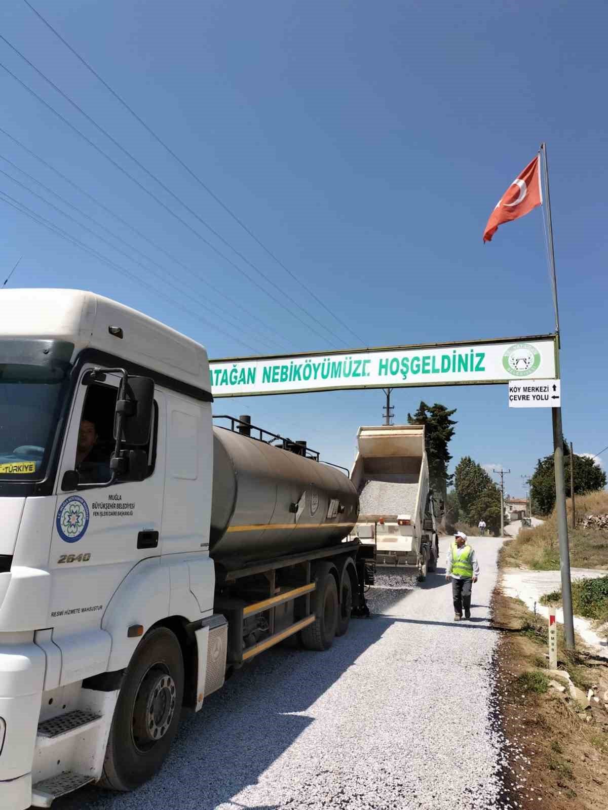 Büyükşehir Yatağan’ın yollarını yenileniyor