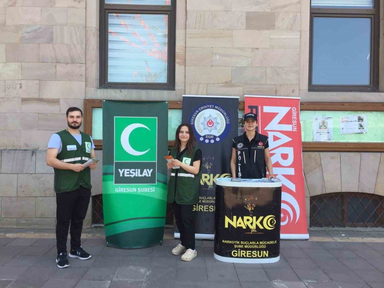 Giresun’da uyuşturucu ile mücadele için farkındalık çalışması yapıldı