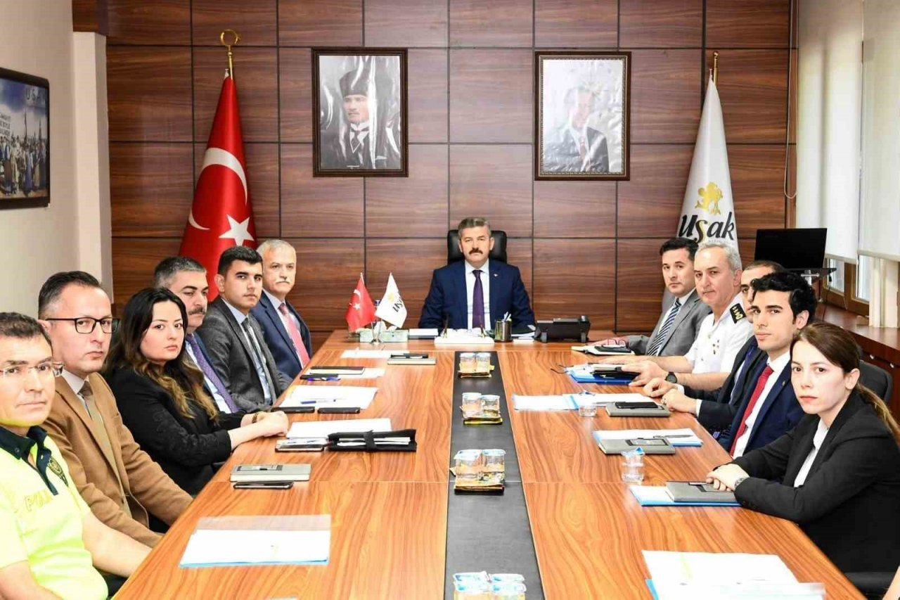 Uşak’ta trafik güvenliği toplantısı gerçekleştirildi