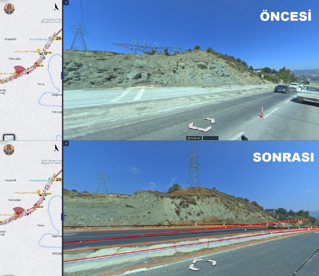 Depremde hasar gören yollar için ‘Görüntü Tabanlı Bilgi Yönetim Sistemi Projesi’
