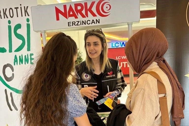 Erzincan’da uyuşturucu ile mücadele için farkındalık çalışması yapıldı