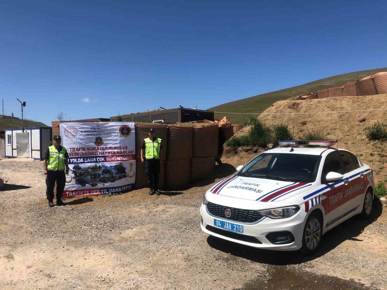 Ağrı’da Jandarmadan trafik denetimi