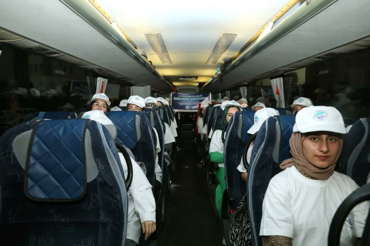 Çanakkale gezisinden dönen öğrencilerden Başkan Büyükkılıç’a teşekkür