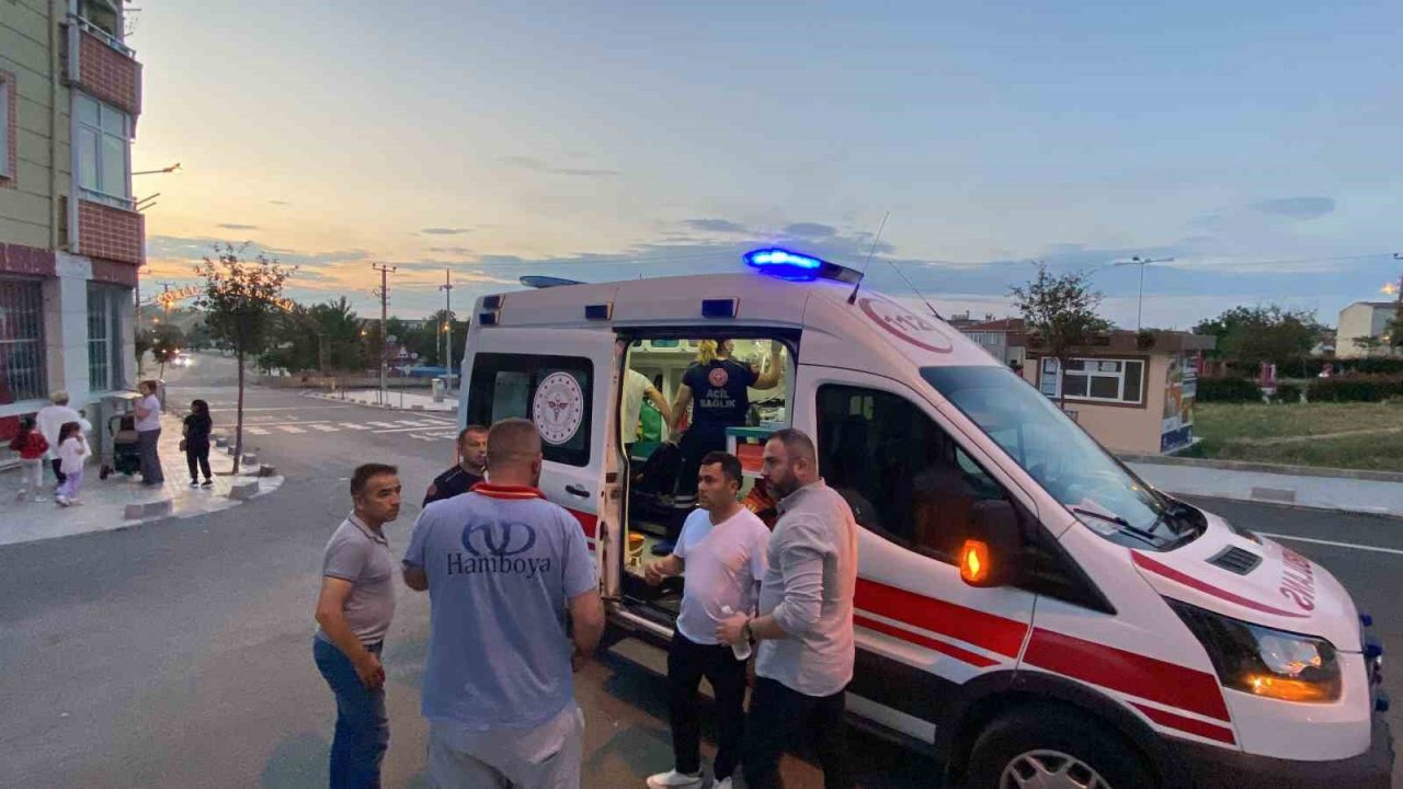 İki kardeşin yaralandığı kaza kameraya yansıdı