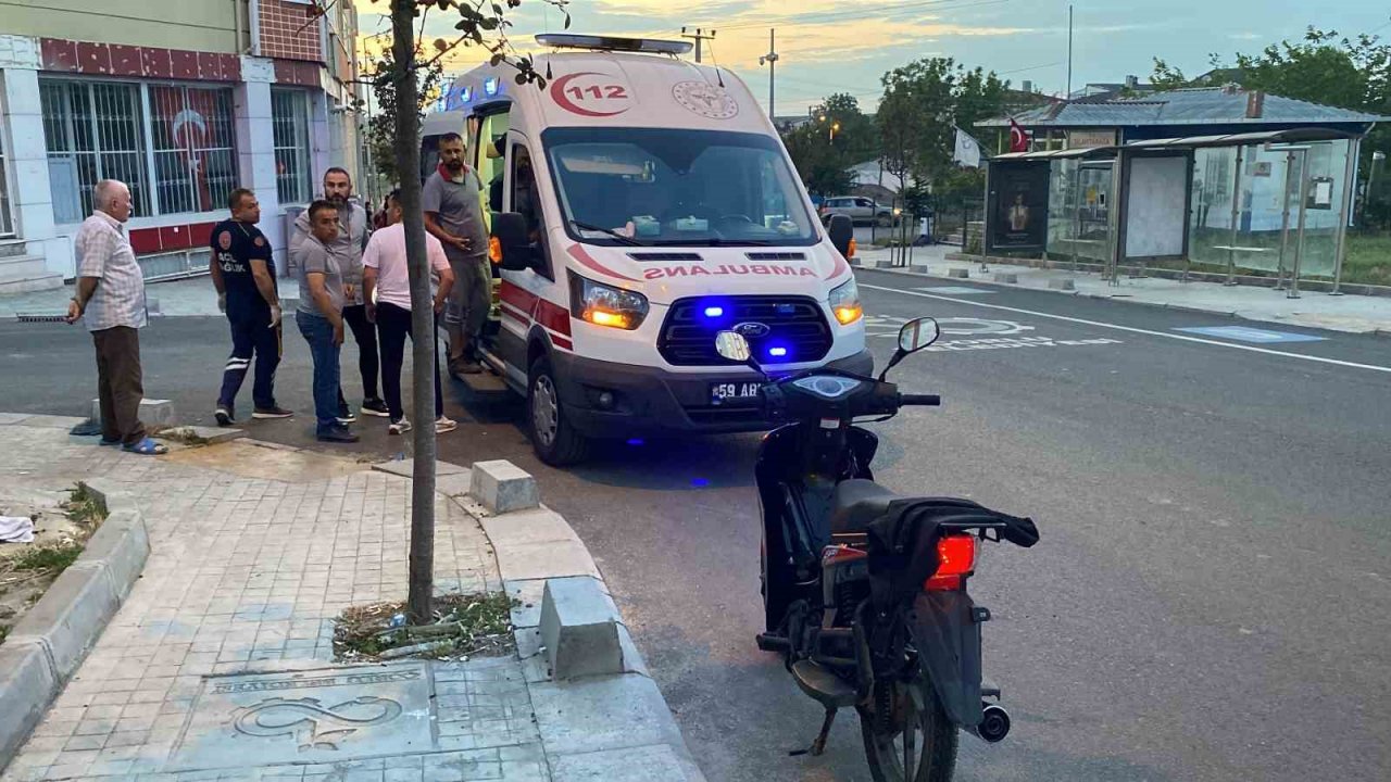 İki kardeşin yaralandığı kaza kameraya yansıdı