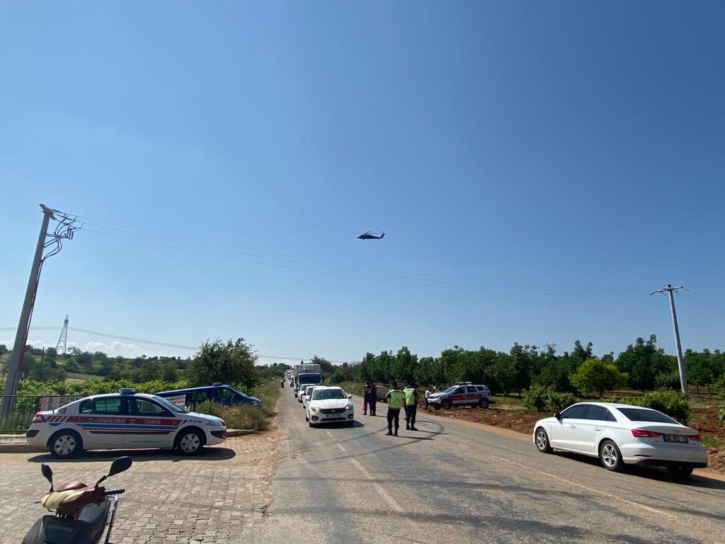 Bayram trafiğine havadan helikopterli denetim