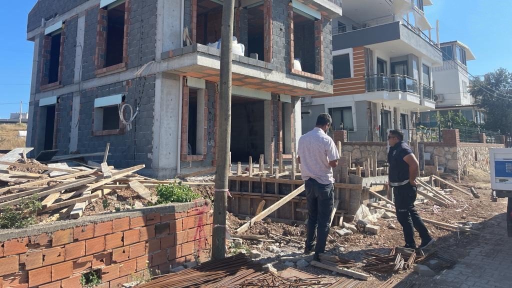 Didim’de inşaat yasağına yönelik denetim çalışmaları sürüyor