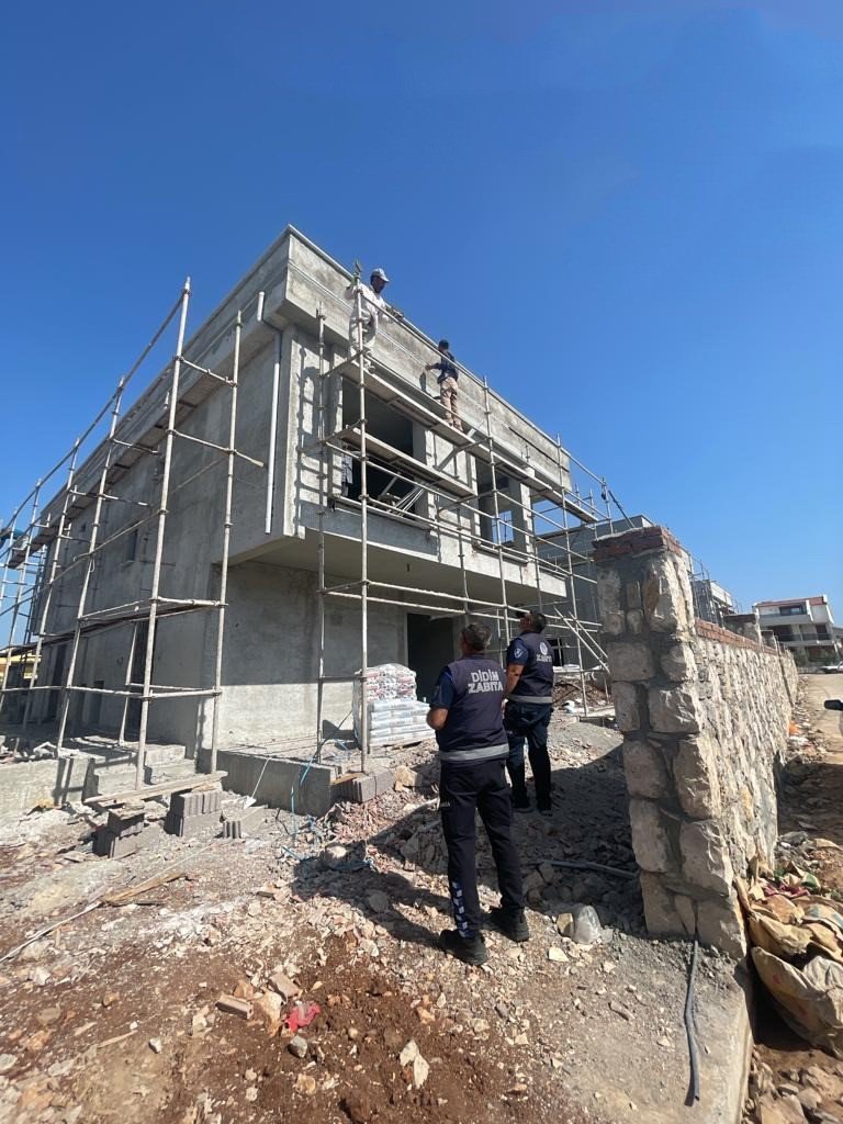 Didim’de inşaat yasağına yönelik denetim çalışmaları sürüyor