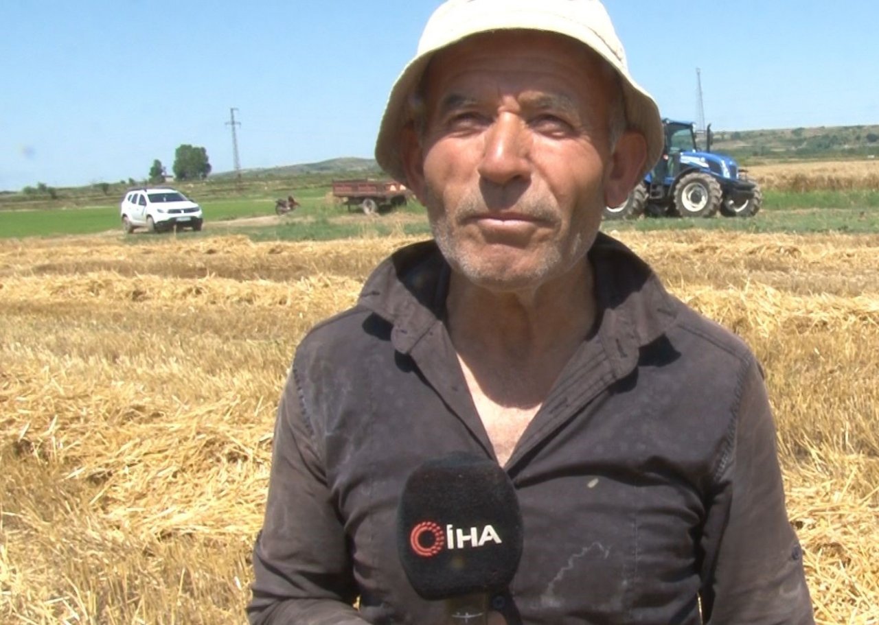 Edirne’de buğday hasadı başladı, ilk hasat yapıldı