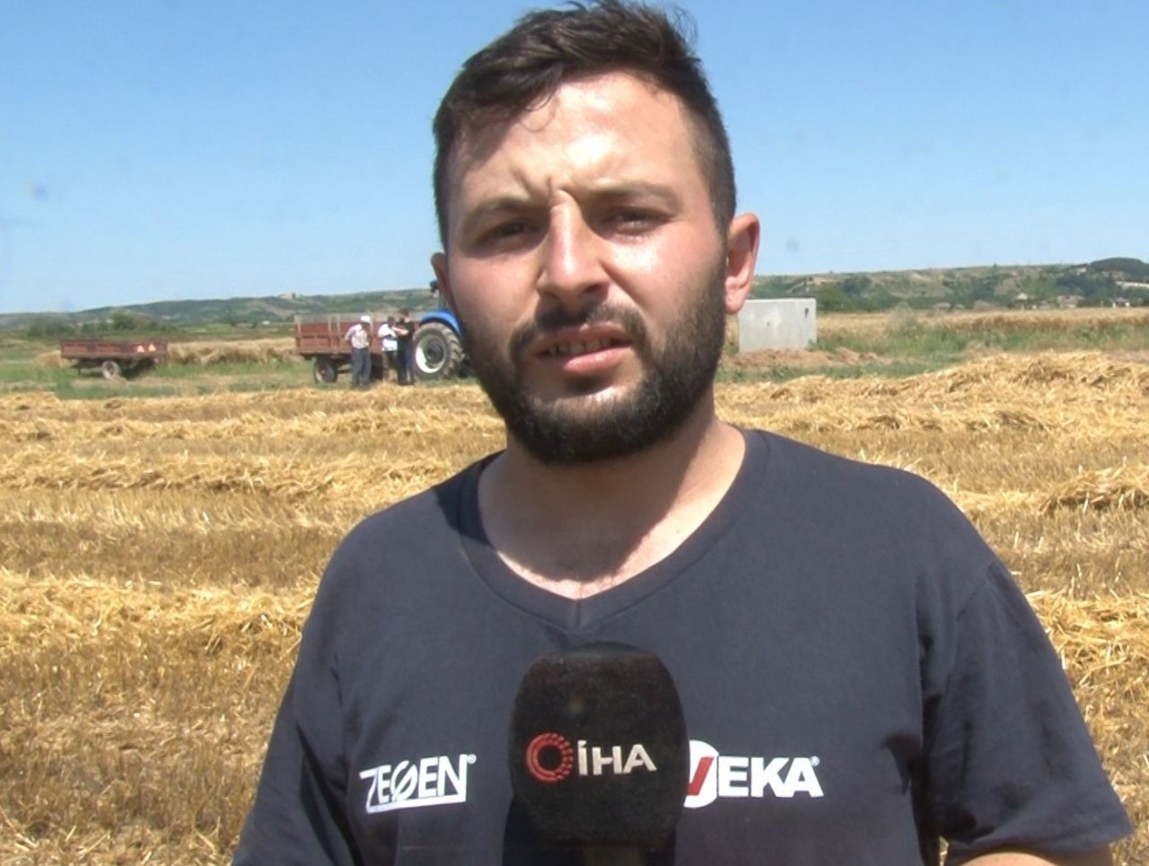 Edirne’de buğday hasadı başladı, ilk hasat yapıldı