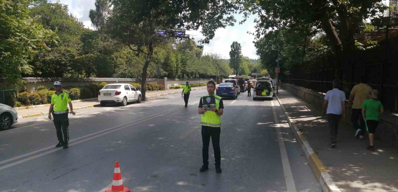 Sarıyer’de Kurban Bayramı tedbirlerinde dron ile denetim
