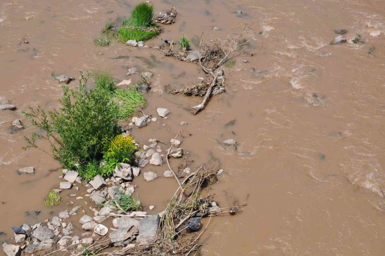 Kars Çayı’nın rengi değişti