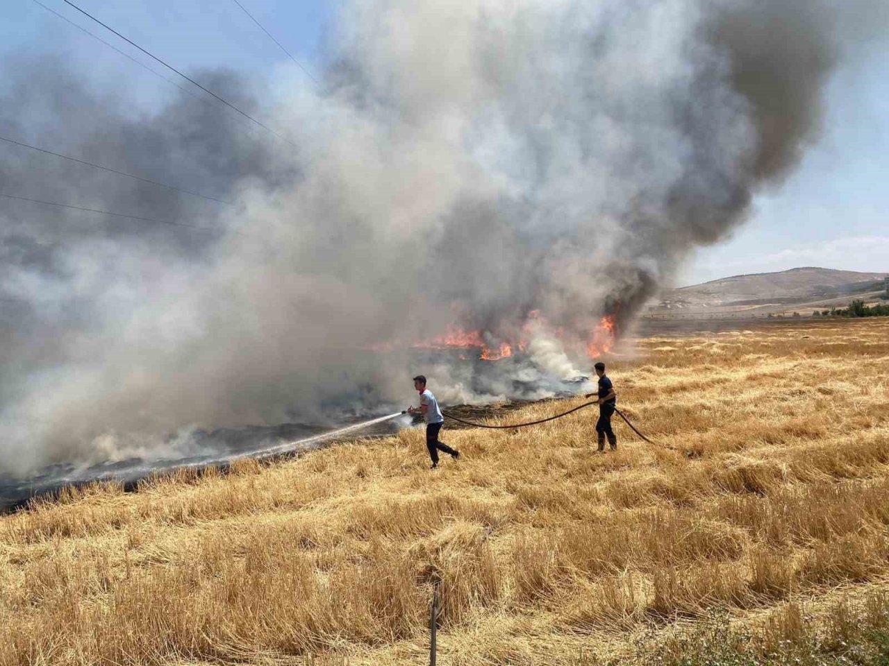 Siirt’te 130 dekar tarım arazisi küle döndü