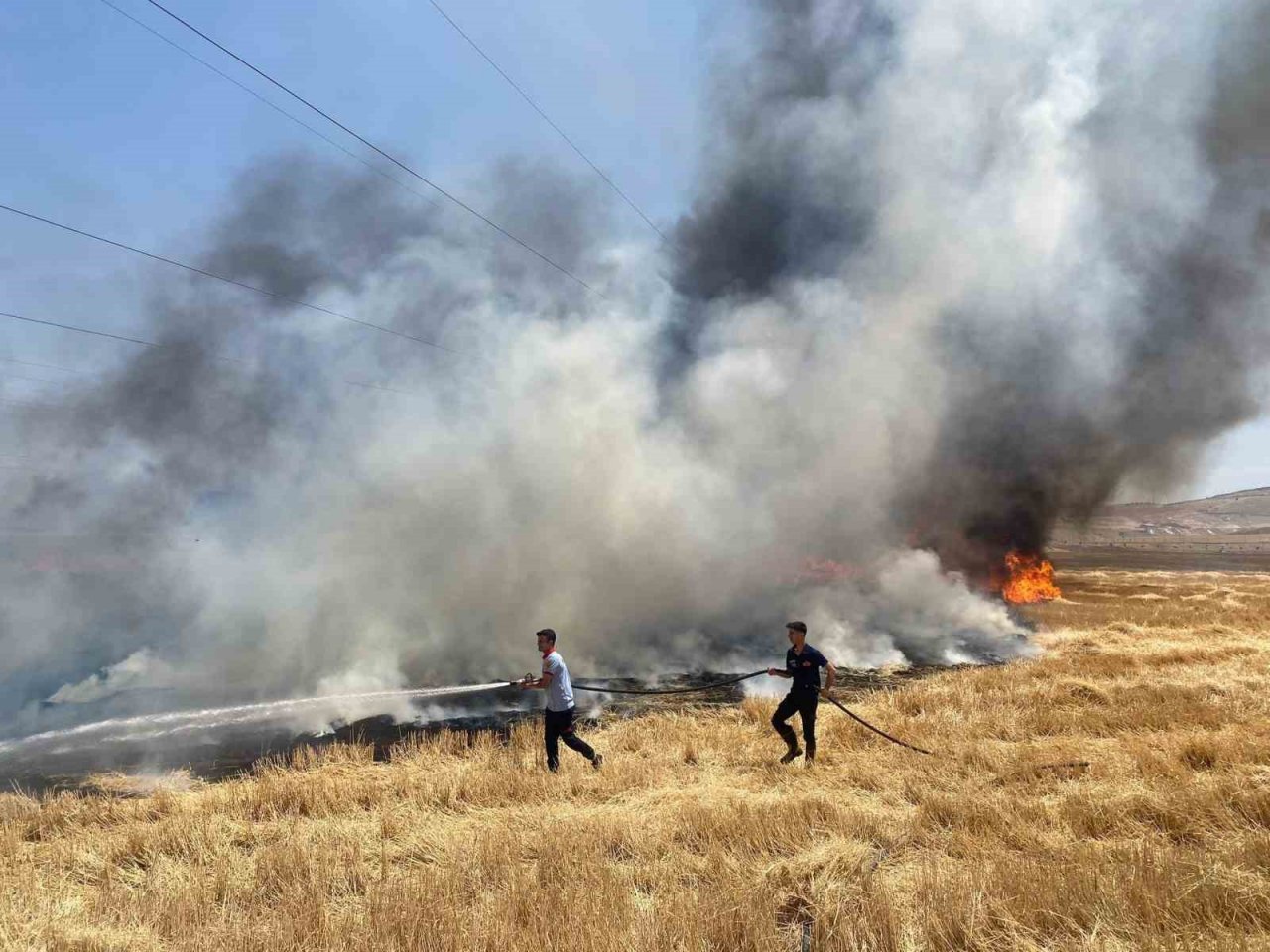Siirt’te 130 dekar tarım arazisi küle döndü