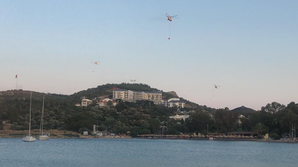 Datça’daki orman yangını kontrol altına alındı