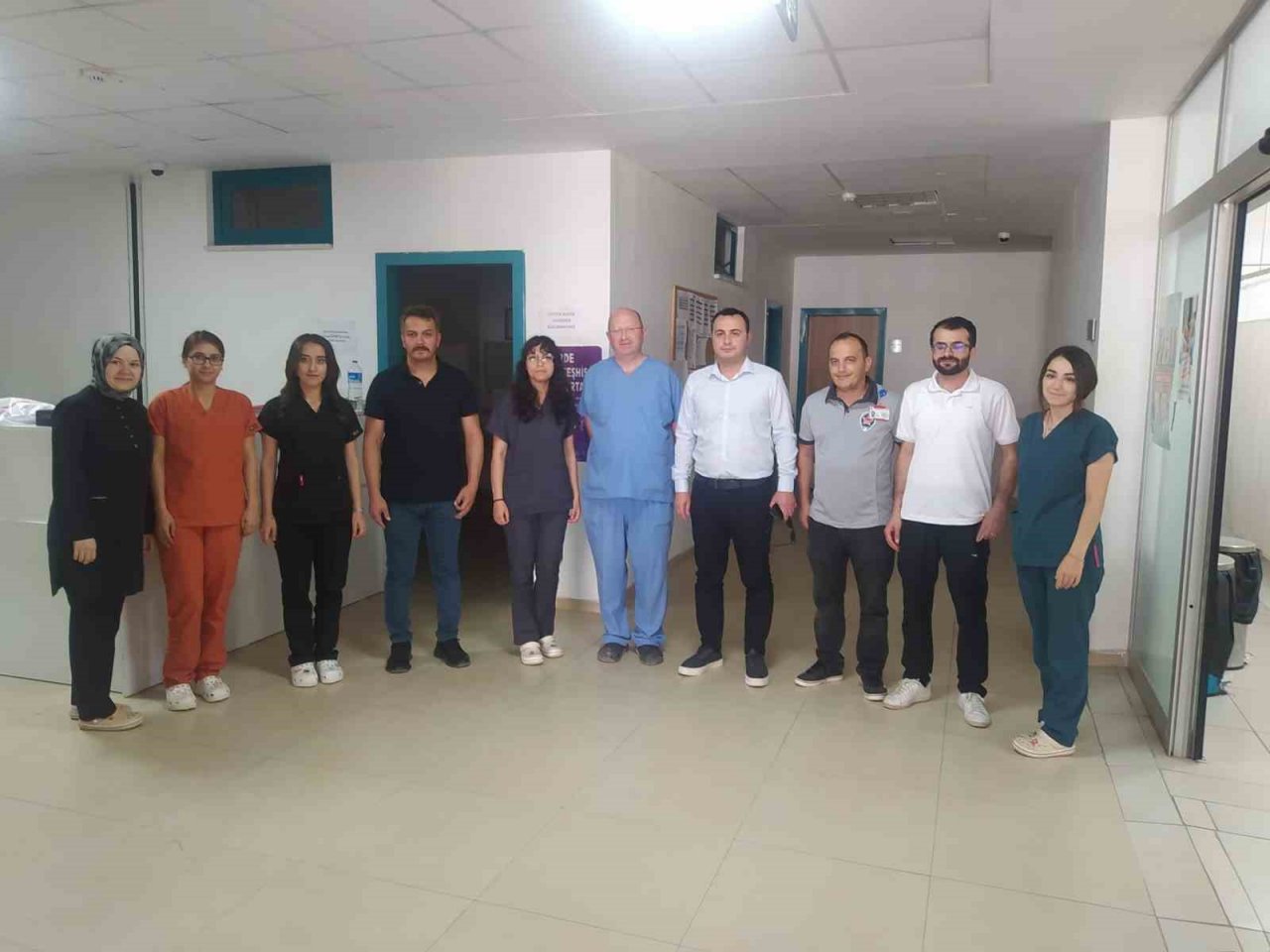 Taraklı ilçe protokolü görev başındaki personelin bayramını kutladı