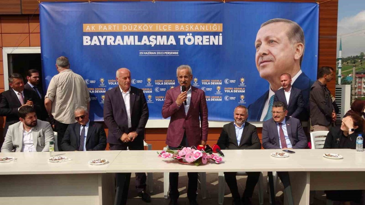 Bakan Uraloğlu: “Allah’ın izniyle bu yükler bize vız gelir”