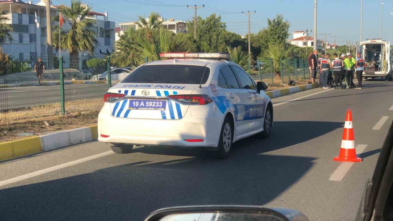 Otomobile arkadan çarpan motosiklet sürücüsü yaralandı