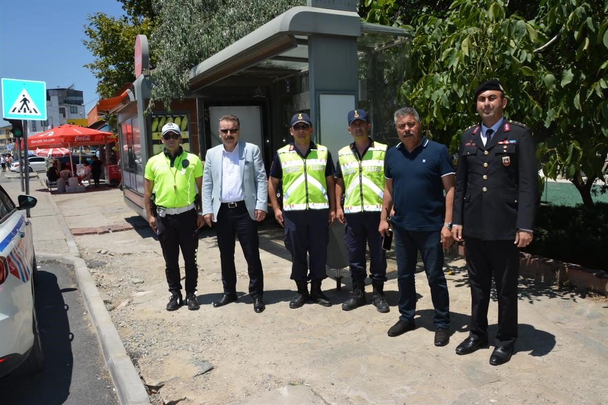 Kaymakam Odabaş bayram boyunca alınan trafik tedbirlerini yerinde denetledi